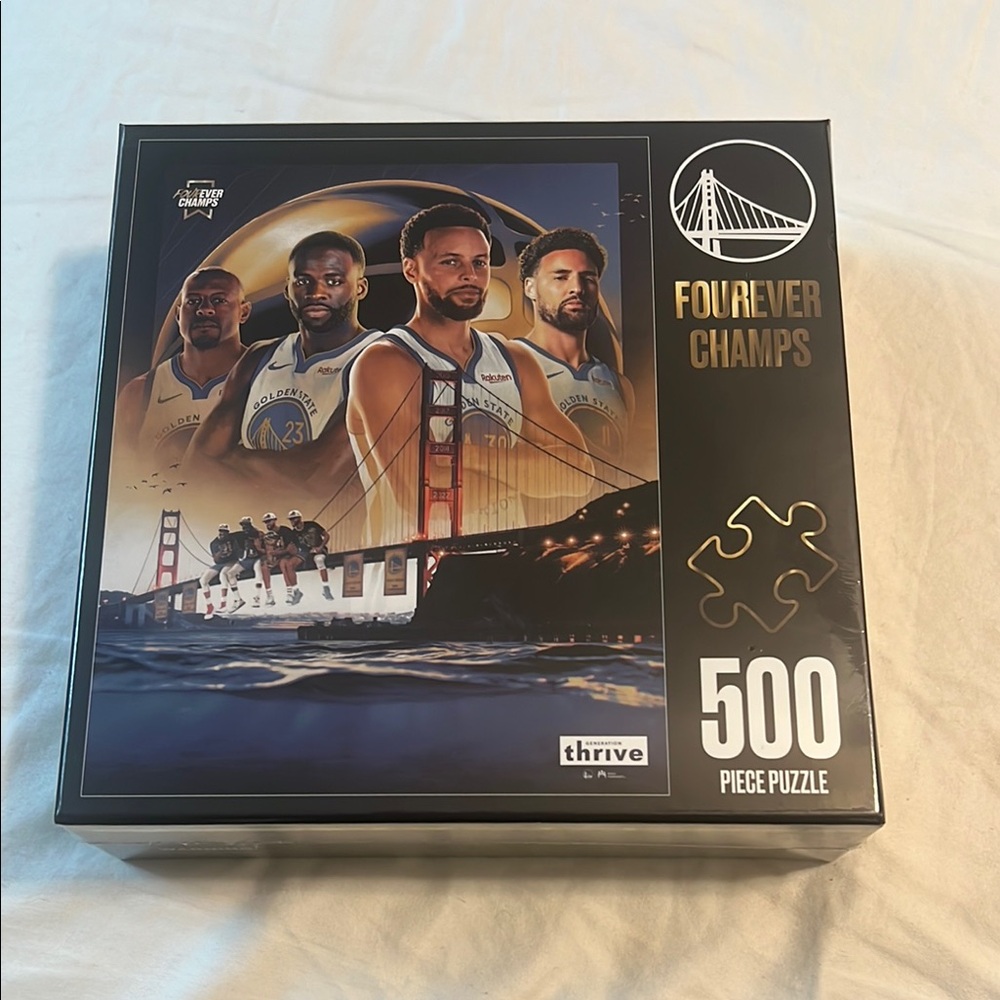 Golden State Warriors 500 Piece Puzzle - Black